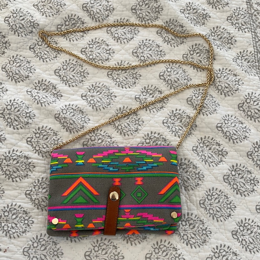 Aztec multi color purse
